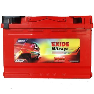 EXIDE-MILEAGE-MLDIN66 (66AH) 60 MONTHS WARRANTY (30M FOC+ 30M PRORATA)