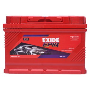 EXIDE - EPIQDIN74L (74 AH) 77MONTHS WARRANTY (42M FOC + 35 PRO RATA)