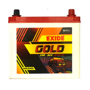 EXIDE FEGO - GOLD45 (45AH) 18 MONTHS WARRANTY (18M FREE REPLACEMENT)