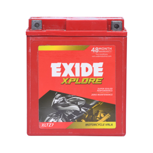 EXIDE-FXL0-XLTZ7 (6AH) 48MONTHS WARRANTY (24M FOC + 24M PRO RATA)