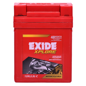 EXIDE-FXL8-12XL2.5L-C (2.5AH) 48MONTHS WARRANTY (24M FOC + 24M PRO RATA)
